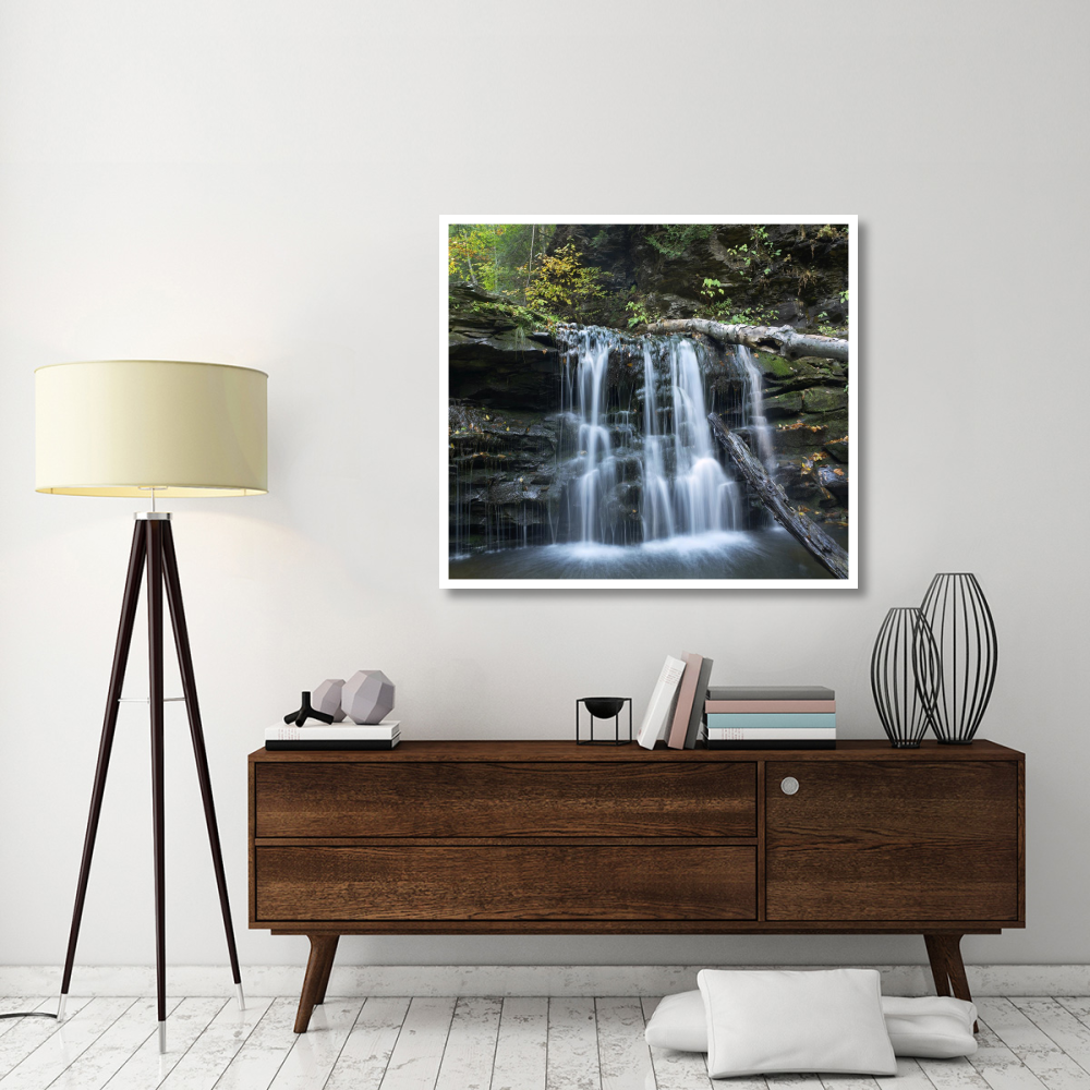 Seneca Falls, Ricketts Glen State Park, Pennsylvania-Paper Art-46&quotx41.16"
