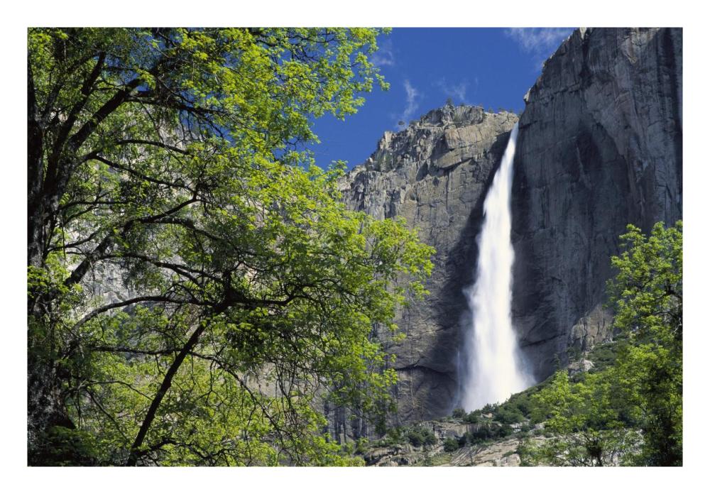 Bridal Veil Falls, Yosemite National Park, California-Paper Art-26"x18"