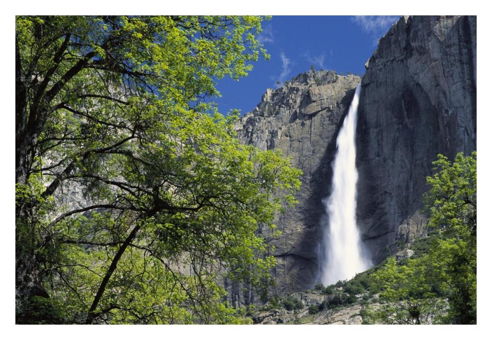 Bridal Veil Falls, Yosemite National Park, California-Paper Art-32"x22"