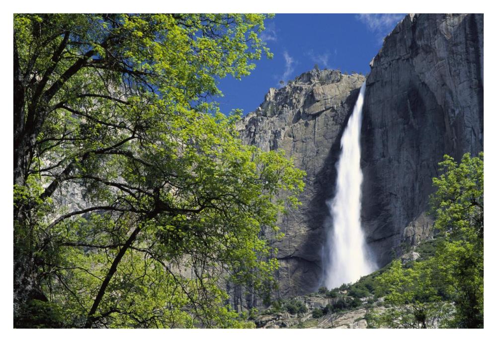 Bridal Veil Falls, Yosemite National Park, California-Paper Art-38"x26"