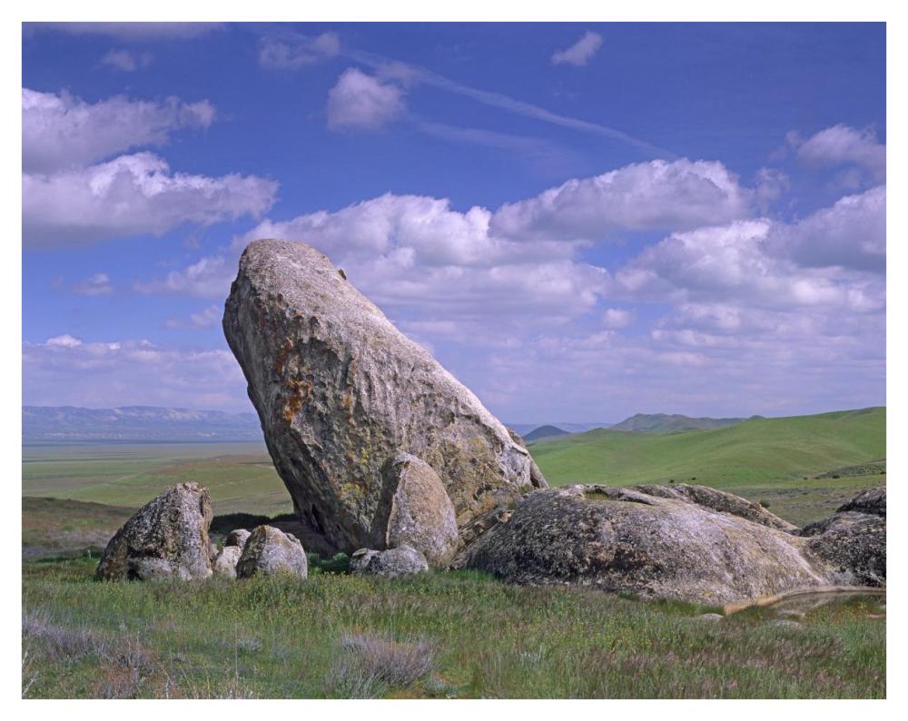 Boulders, Carrizo Plain National Monument, California-Paper Art-42"x32"