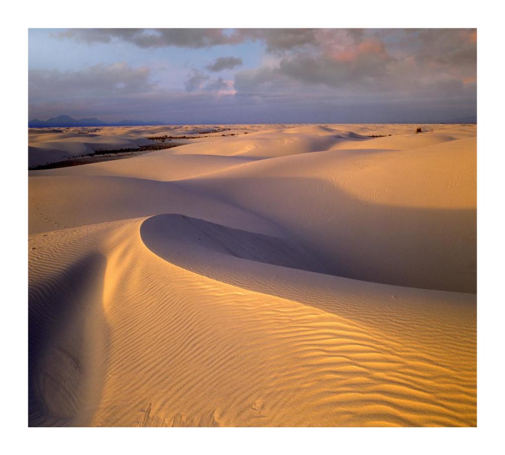 Sand dunes, White Sands National Monument, New Mexico-Paper Art-18"x16.24"