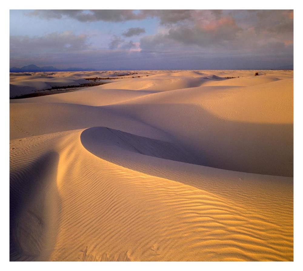 Sand dunes, White Sands National Monument, New Mexico-Paper Art-32"x28.7"