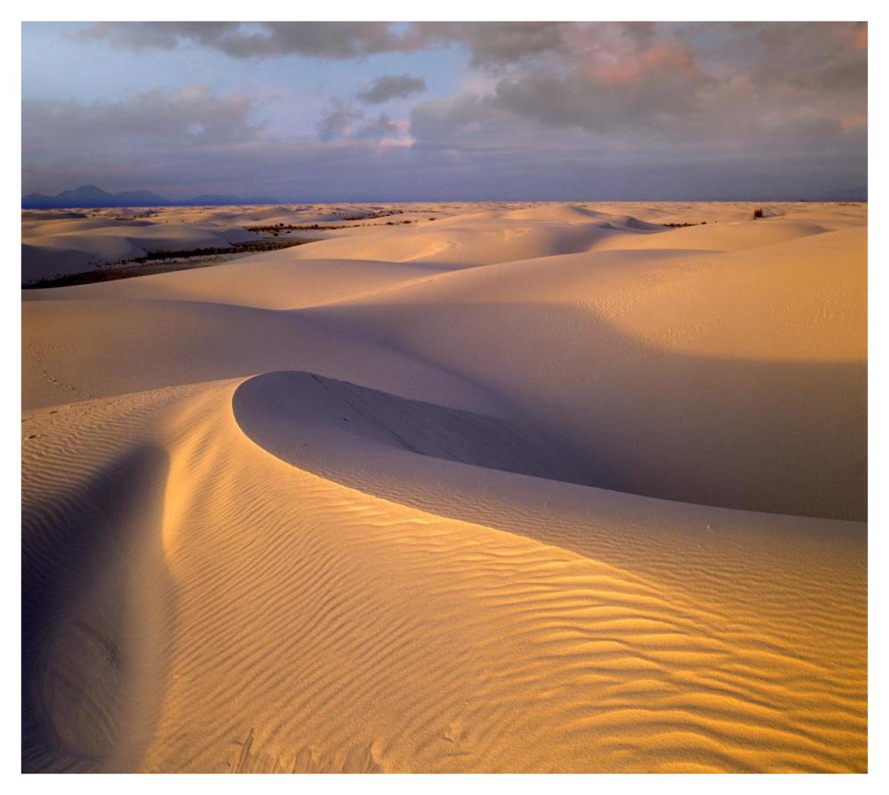 Sand dunes, White Sands National Monument, New Mexico-Paper Art-42"x37.6"