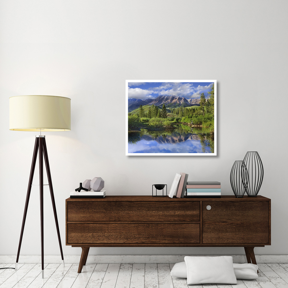 Easely Peak, Sawtooth National Recreation Area, Idaho-Paper Art-38&quotx31.52"