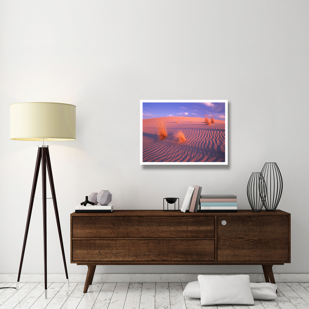 Gypsum dunes, Guadalupe Mountains National Park, Texas-Paper Art-34&quotx26"