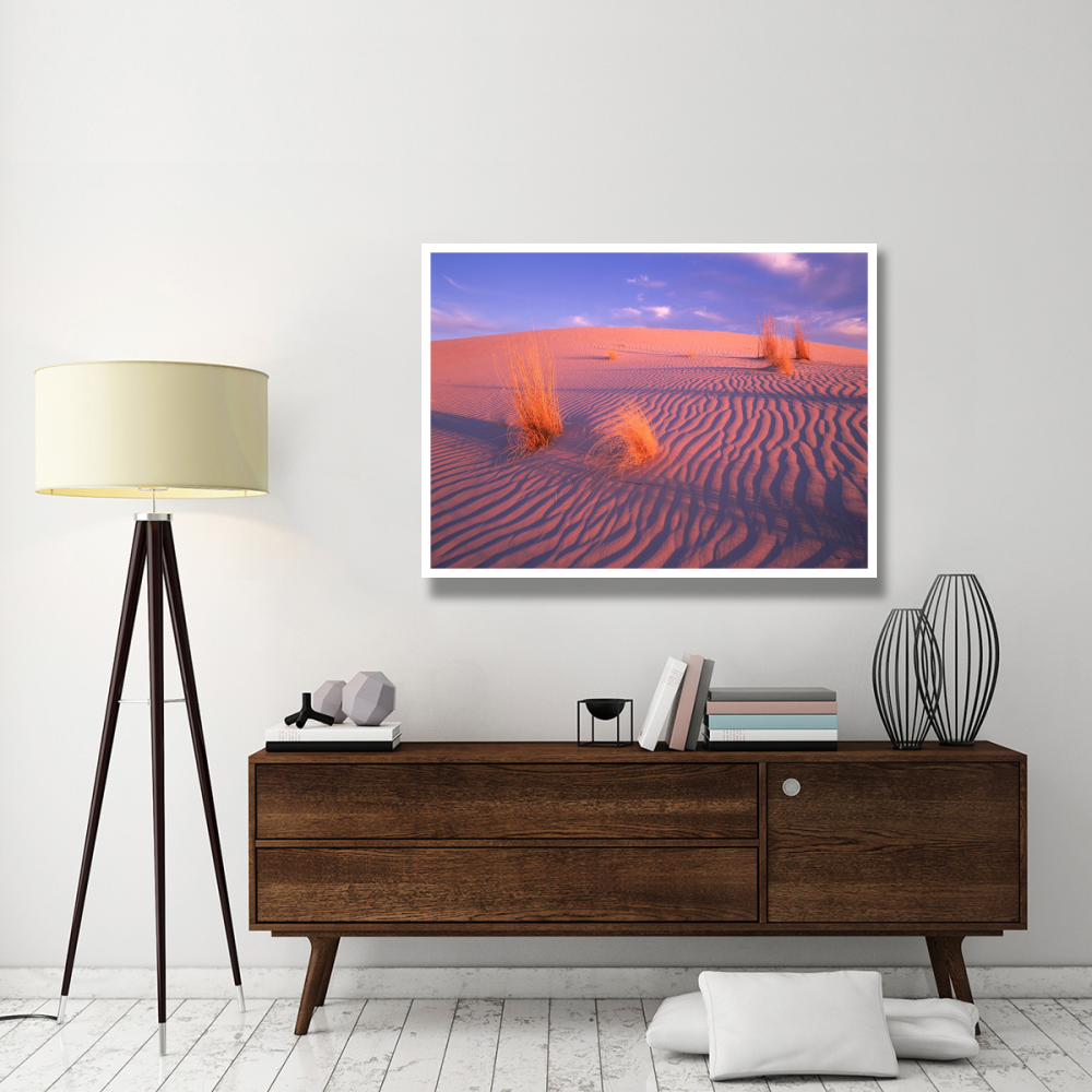Gypsum dunes, Guadalupe Mountains National Park, Texas-Paper Art-50&quotx38"