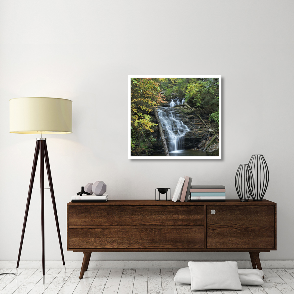 Delaware Falls, Ricketts Glen State Park, Pennsylvania-Paper Art-38&quotx34.04"