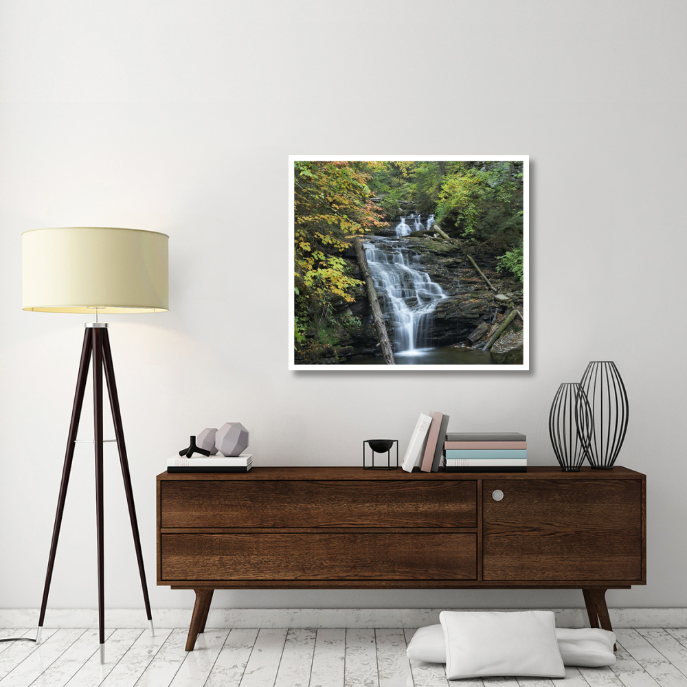 Delaware Falls, Ricketts Glen State Park, Pennsylvania-Paper Art-42&quotx37.6"
