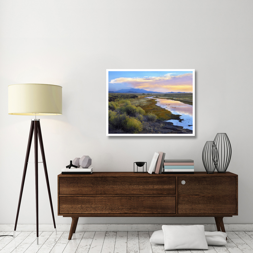 Rio Grande and the Sangre de Cristo Mountains, Colorado-Paper Art-42&quotx32"