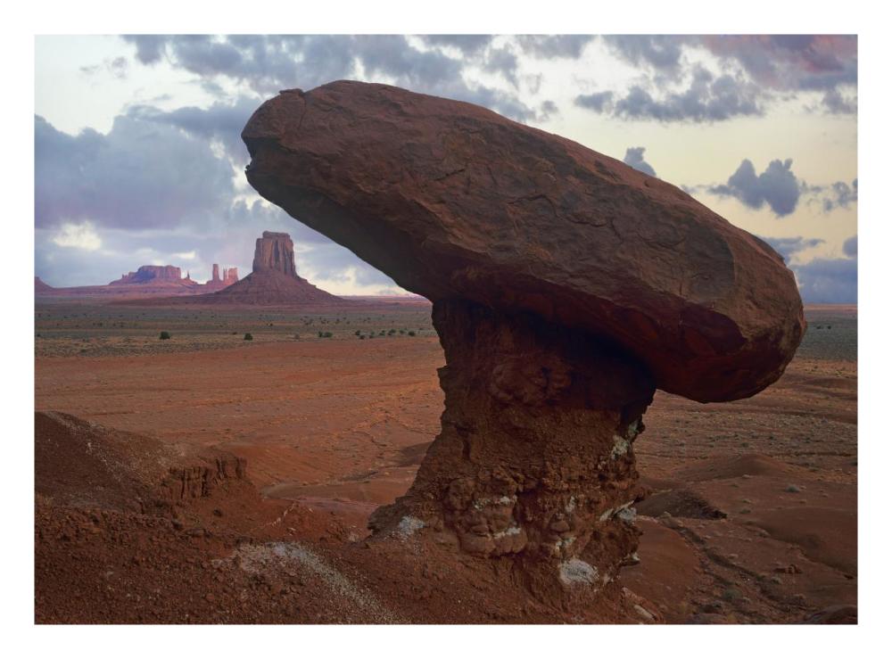 Mushroom Rock at North Window, Monument Valley, Arizona-Paper Art-26"x20"
