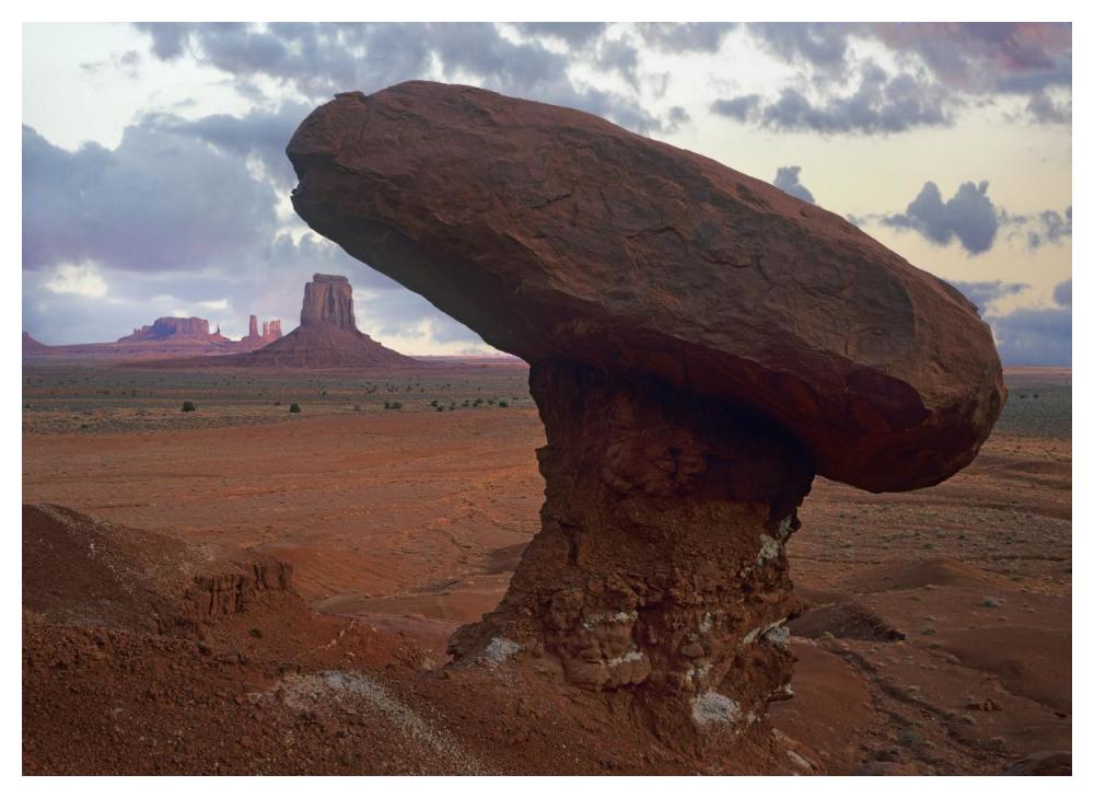 Mushroom Rock at North Window, Monument Valley, Arizona-Paper Art-50"x38"