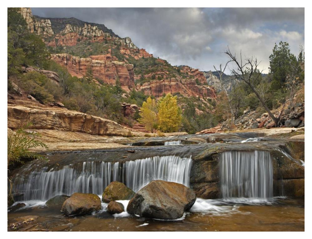 Oak Creek in Slide Rock State Park near Sedona, Arizona-Paper Art-42"x32"