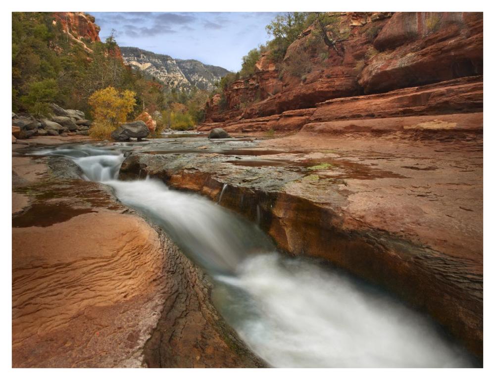 Oak Creek in Slide Rock State Park near Sedona, Arizona-Paper Art-42"x32"