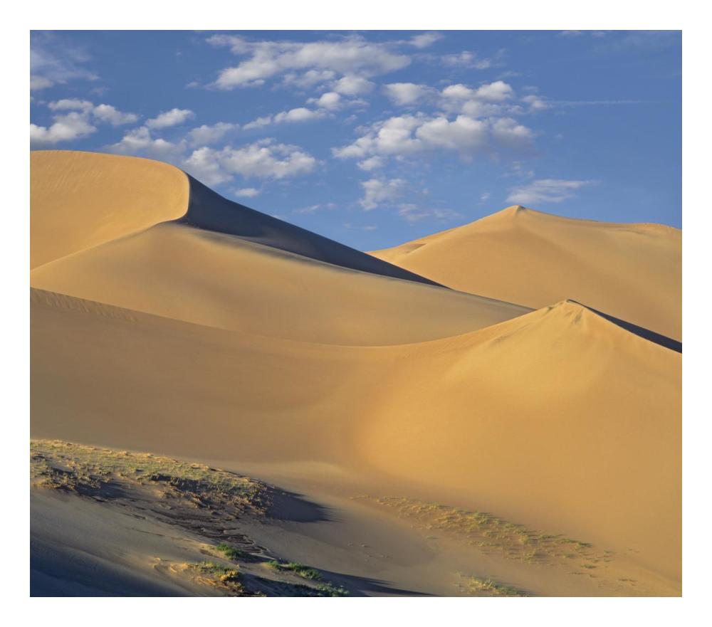 Sand dunes, Great Sand Dunes National Monument, Colorado-Paper Art-24"x21.14"