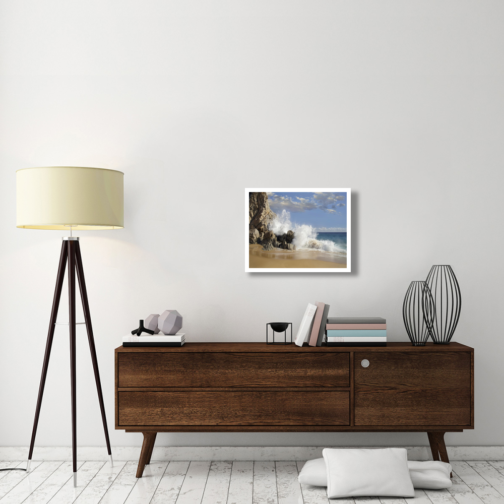Lover's Beach with crashing waves, Cabo San Lucas, Mexico-Paper Art-26&quotx20"