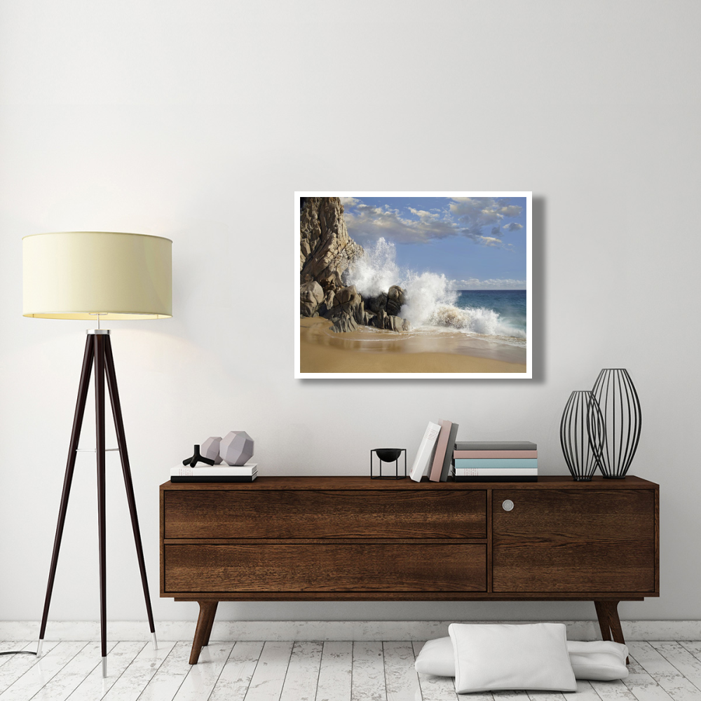 Lover's Beach with crashing waves, Cabo San Lucas, Mexico-Paper Art-42&quotx32"
