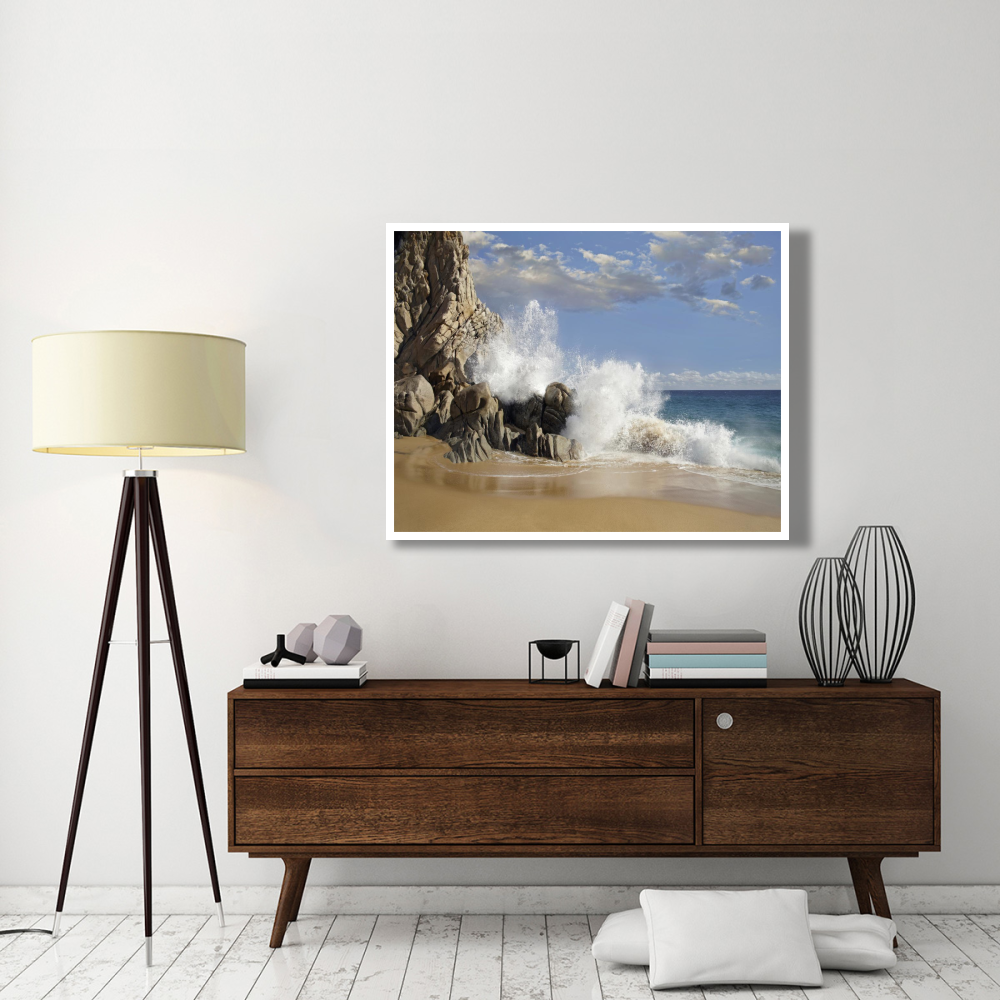 Lover's Beach with crashing waves, Cabo San Lucas, Mexico-Paper Art-50&quotx38"