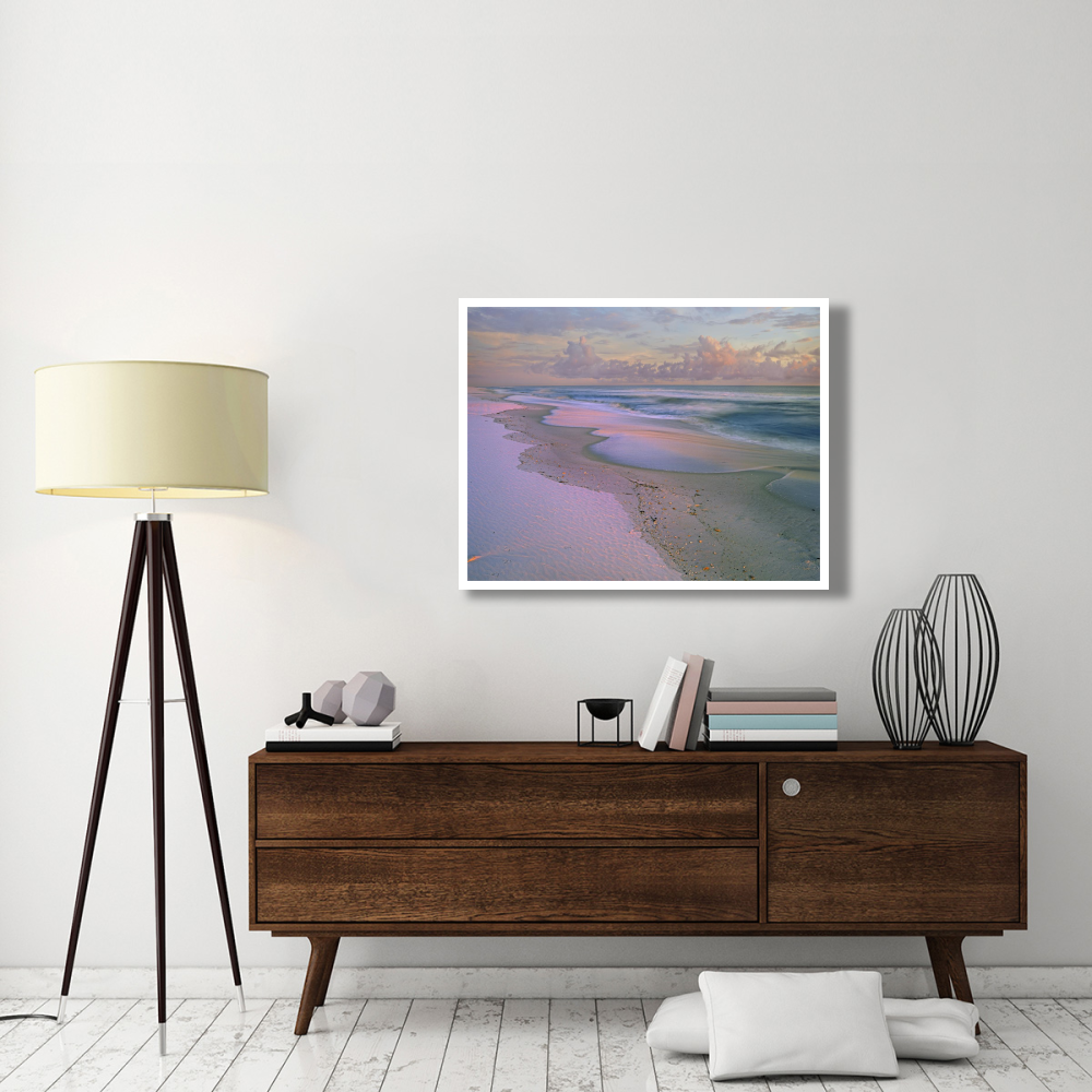 Beach at sunrise, Gulf Islands National Seashore, Florida-Paper Art-42&quotx32"