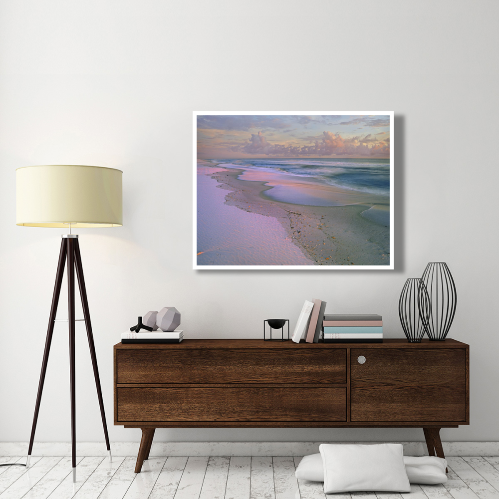 Beach at sunrise, Gulf Islands National Seashore, Florida-Paper Art-50&quotx38"