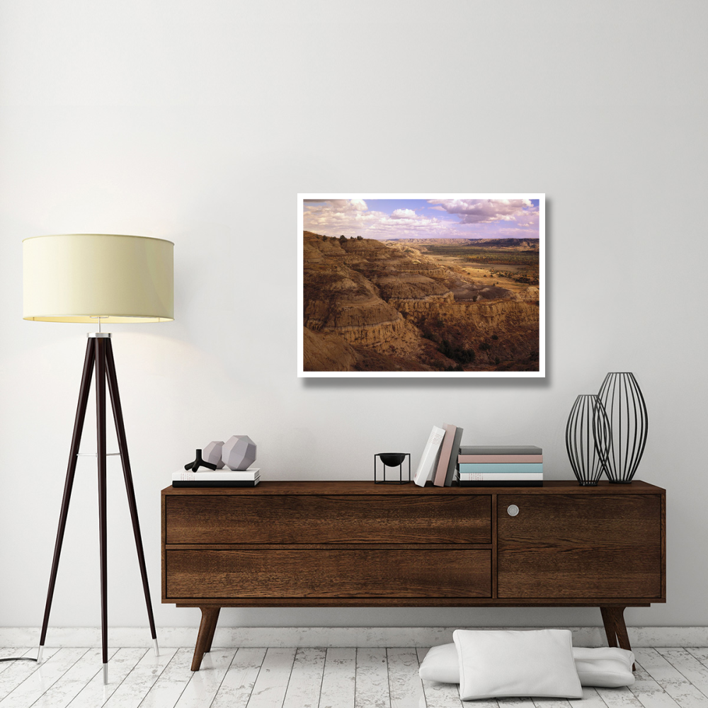 Badlands in Theodore Roosevelt National Park, North Dakota-Paper Art-42&quotx32"
