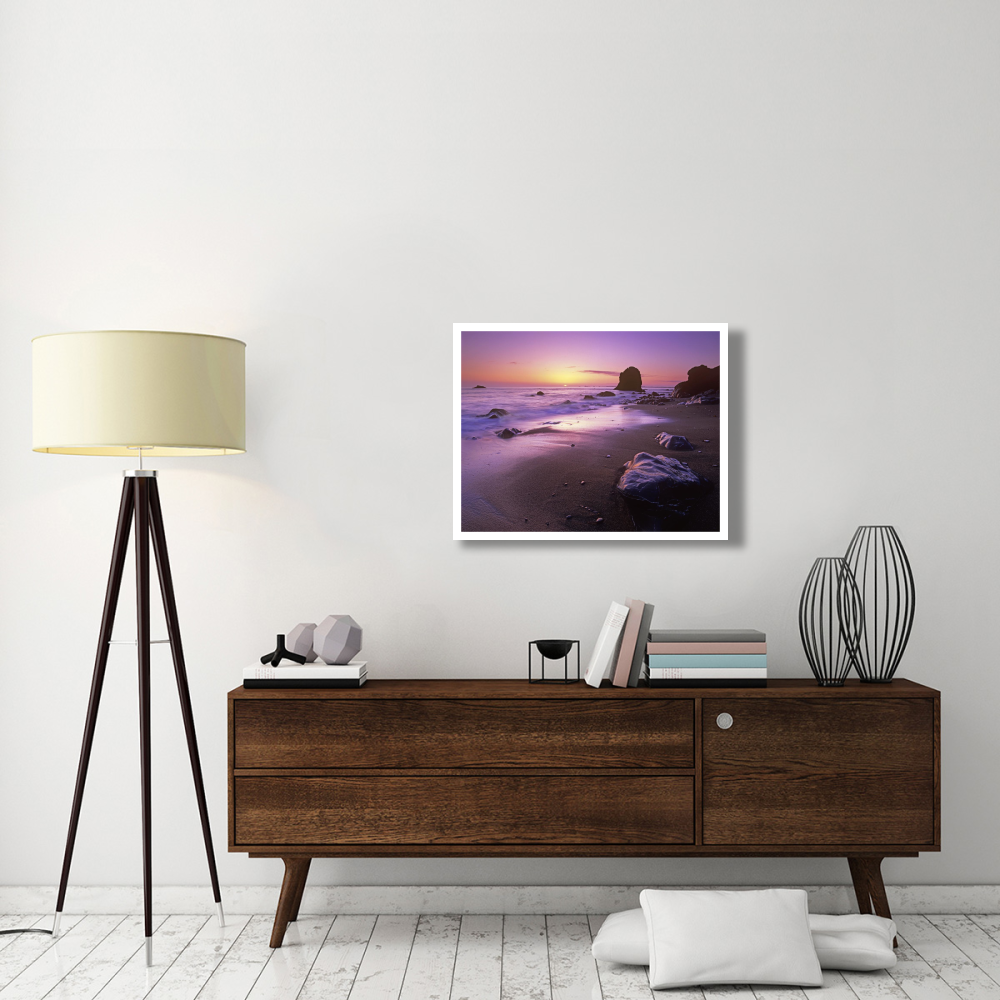Enderts Beach at sunset, Redwood National Park, California-Paper Art-34&quotx26"