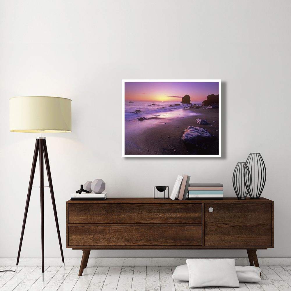 Enderts Beach at sunset, Redwood National Park, California-Paper Art-42&quotx32"