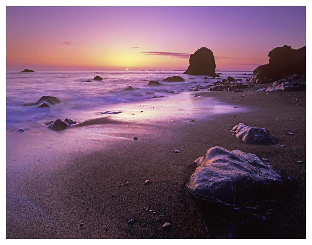 Enderts Beach at sunset, Redwood National Park, California-Paper Art-50"x38"