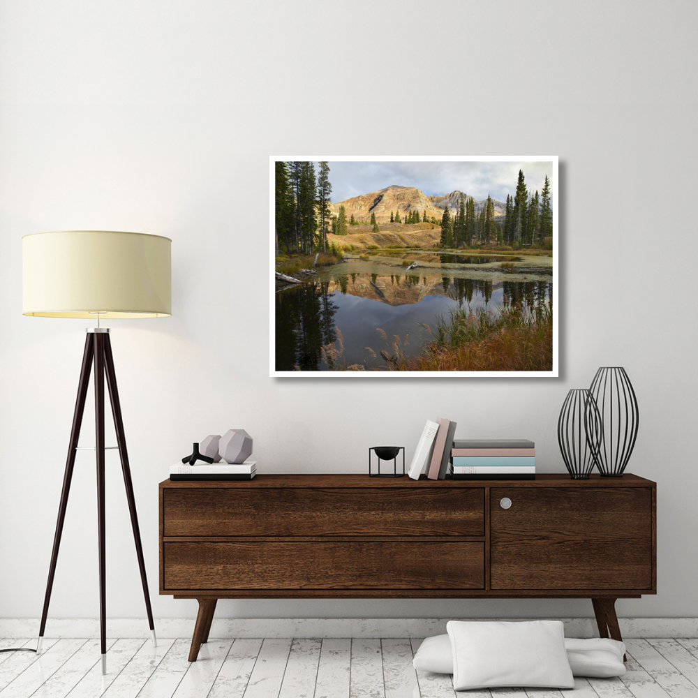 Ruby Range reflected in pond, Raggeds Wilderness, Colorado-Paper Art-50&quotx38"