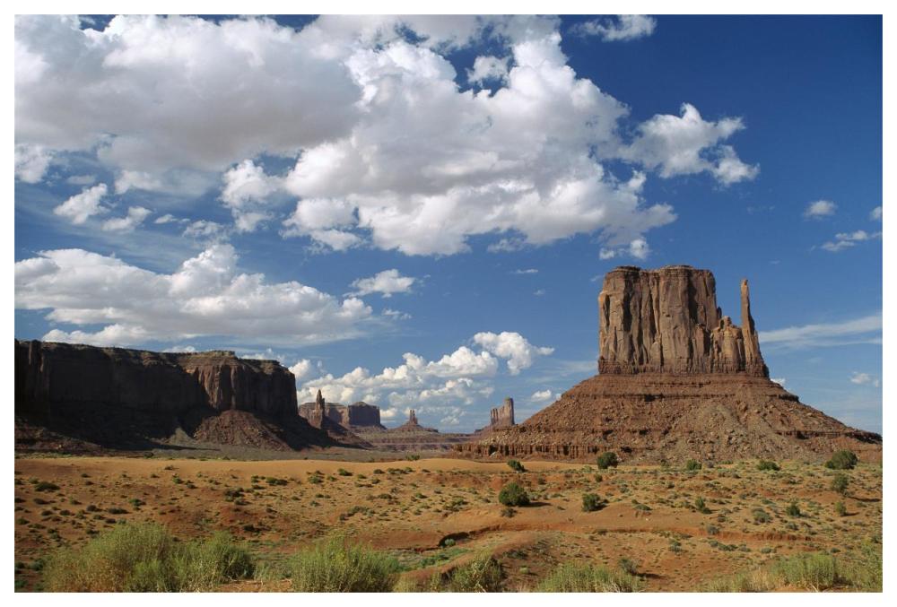 Landscape view, Monument Valley Navajo Tribal Park, Arizona-Paper Art-62"x42"
