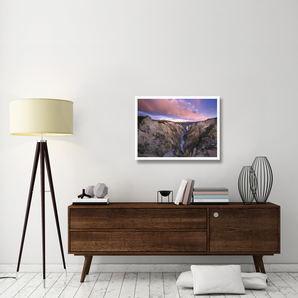 Lower Yellowstone Falls, Yellowstone National Park, Wyoming-Paper Art-34&quotx26"
