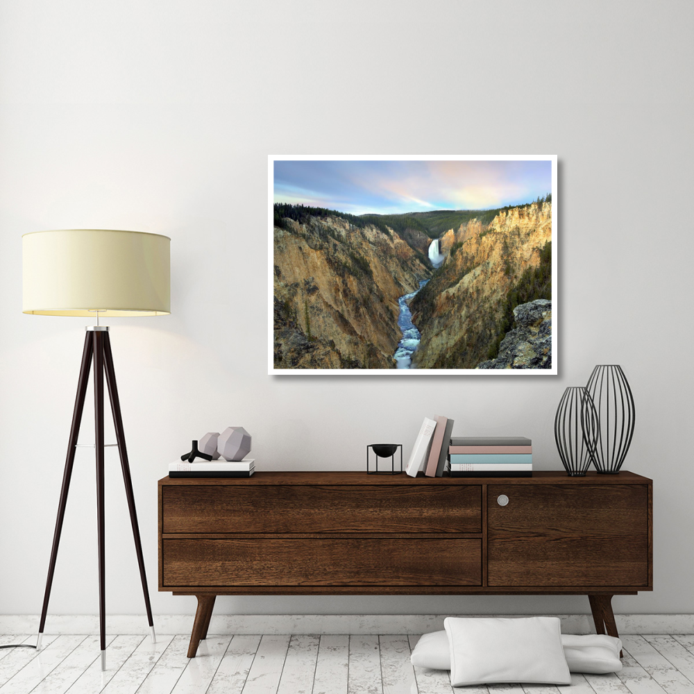Lower Yellowstone Falls, Yellowstone National Park, Wyoming-Paper Art-50&quotx38"
