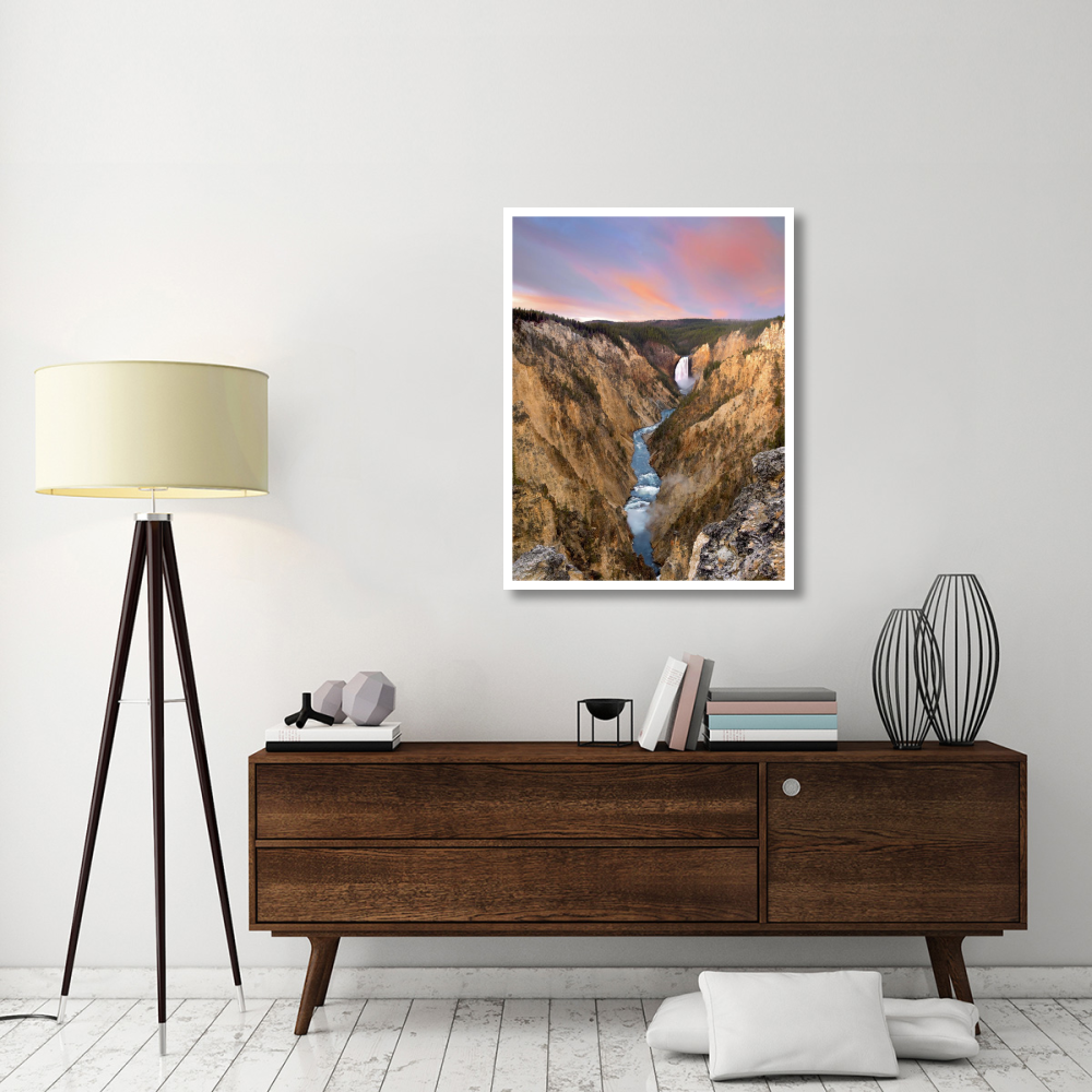 Lower Yellowstone Falls, Yellowstone National Park, Wyoming-Paper Art-32&quotx42"