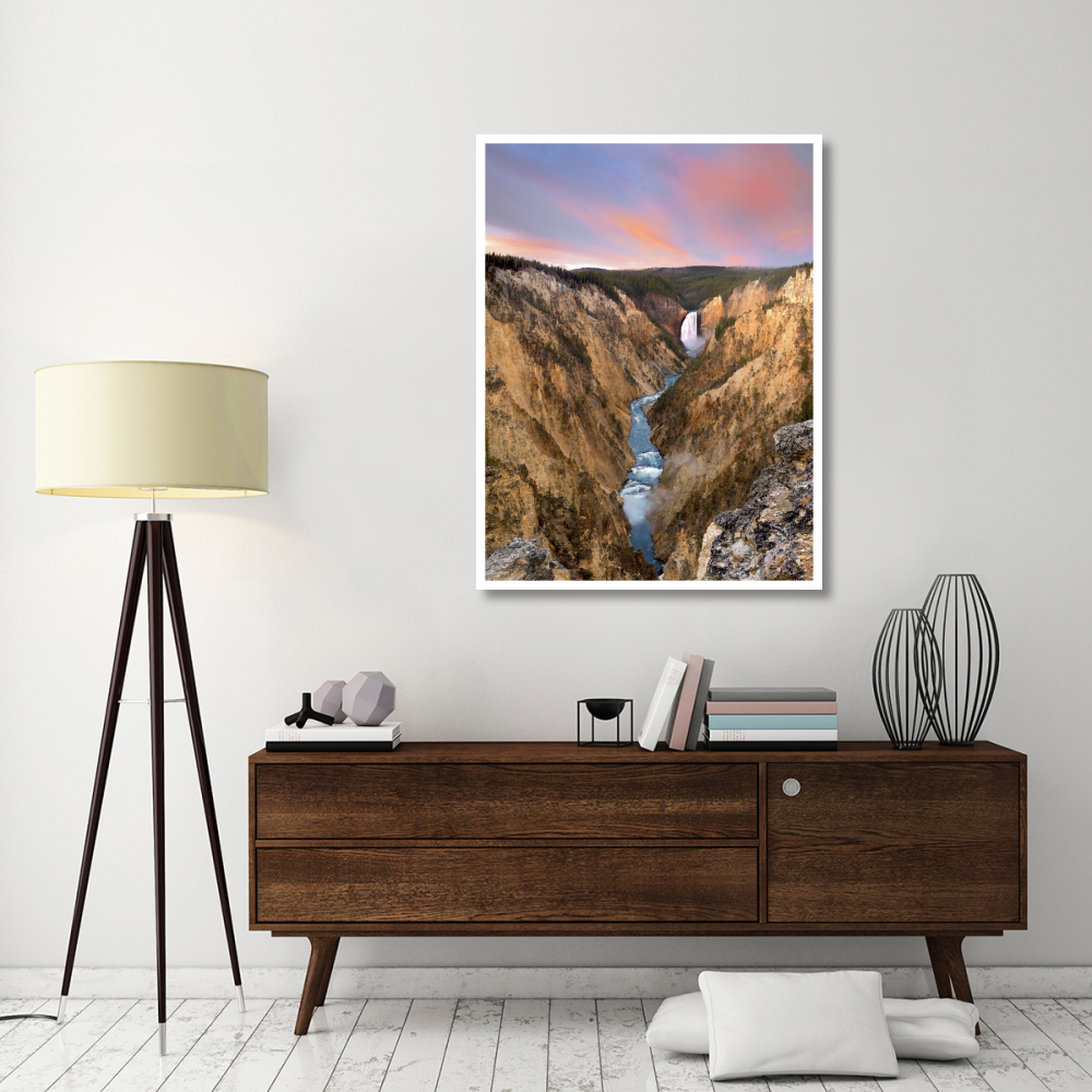 Lower Yellowstone Falls, Yellowstone National Park, Wyoming-Paper Art-38&quotx50"