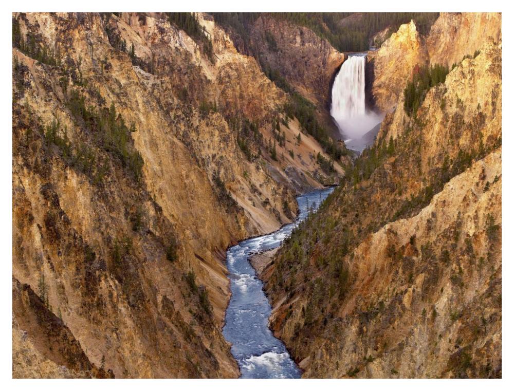 Lower Yellowstone Falls, Yellowstone National Park, Wyoming-Paper Art-42"x32"
