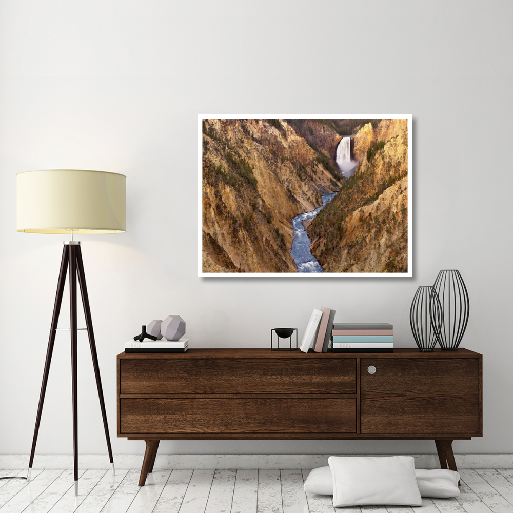 Lower Yellowstone Falls, Yellowstone National Park, Wyoming-Paper Art-50&quotx38"