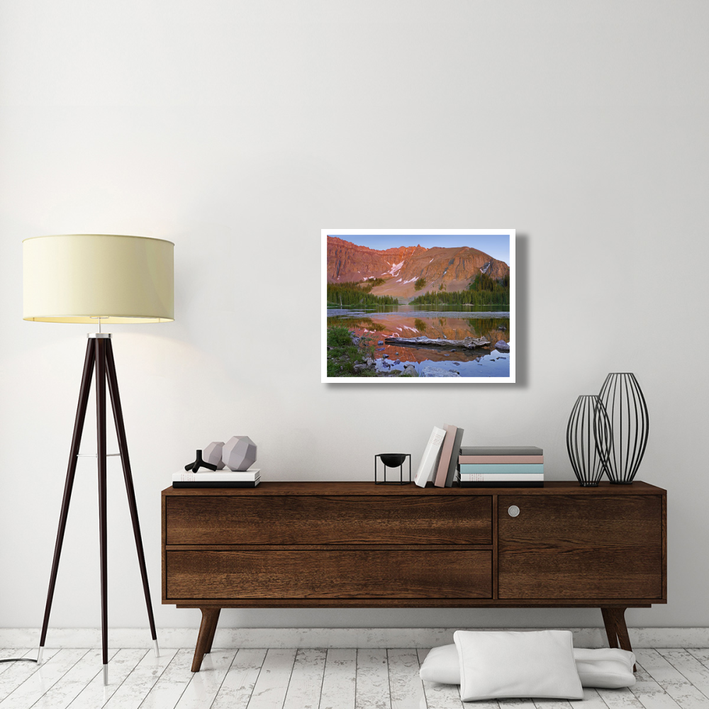 Palmyra Peak reflected in Alta Lake near Telluride, Colorado-Paper Art-34&quotx26"