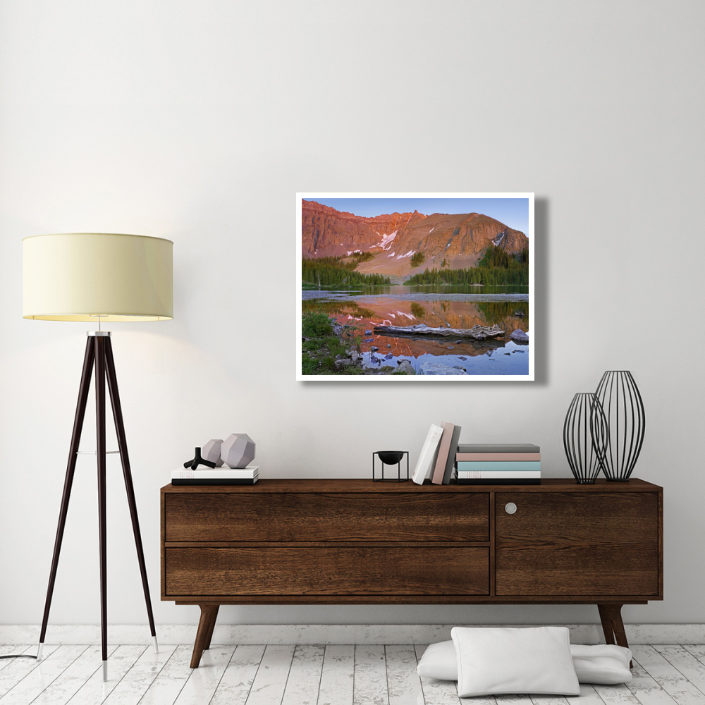 Palmyra Peak reflected in Alta Lake near Telluride, Colorado-Paper Art-42&quotx32"