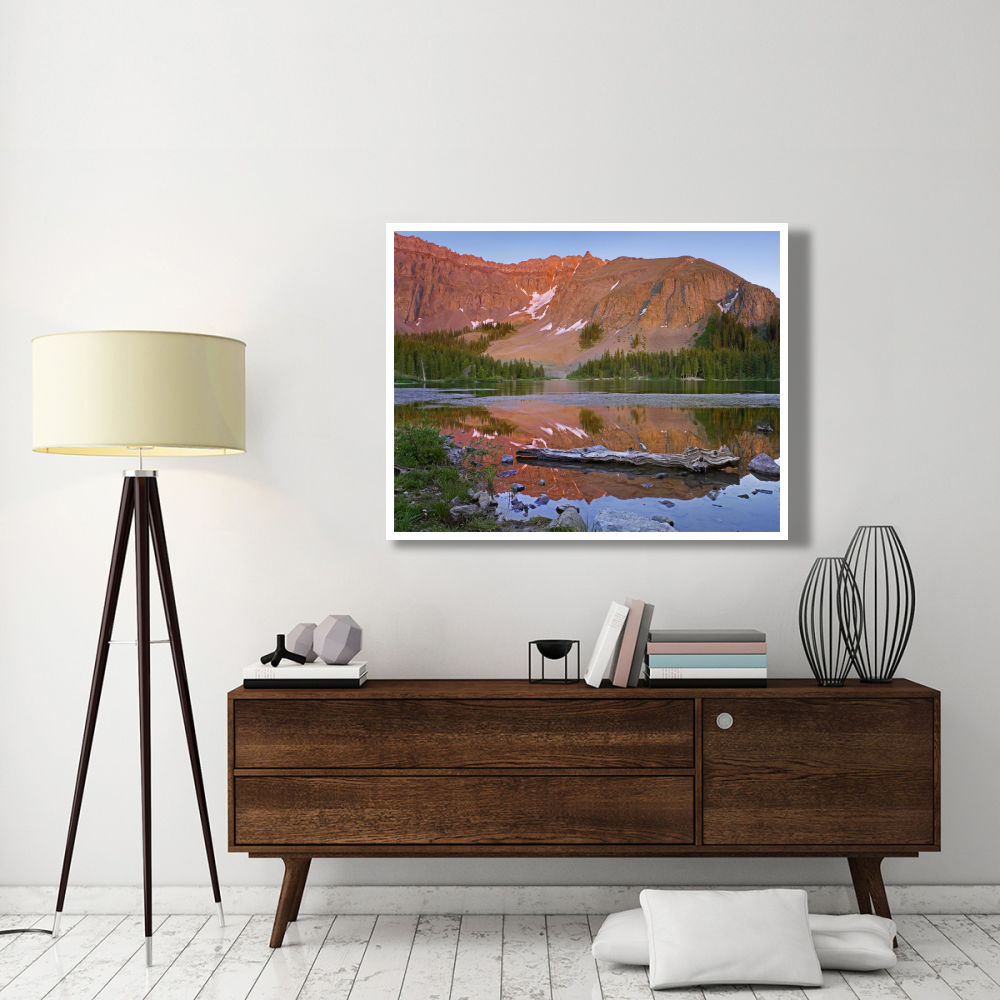 Palmyra Peak reflected in Alta Lake near Telluride, Colorado-Paper Art-50&quotx38"
