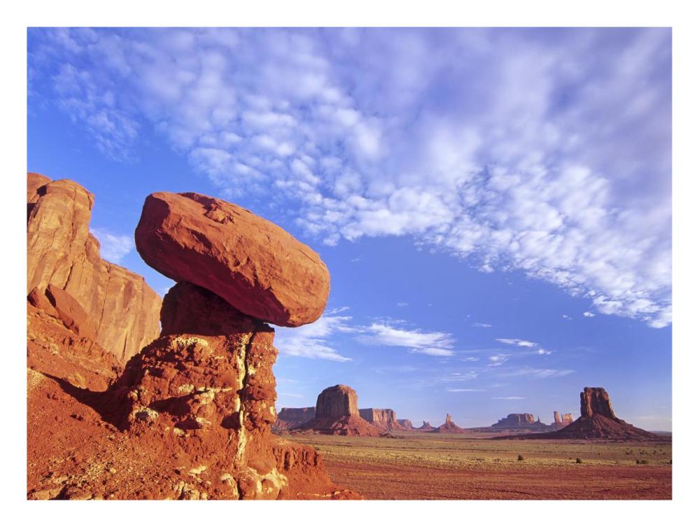Mushroom Rock in Monument Valley Najavo Tribal Park, Arizona-Paper Art-26"x20"