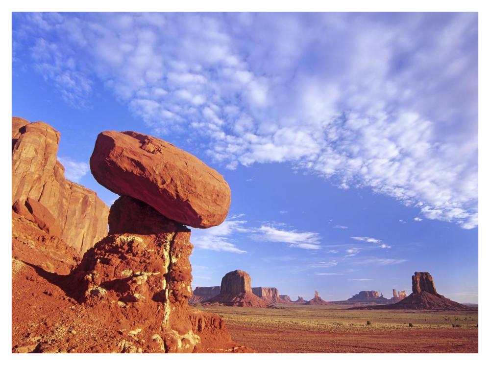 Mushroom Rock in Monument Valley Najavo Tribal Park, Arizona-Paper Art-42"x32"