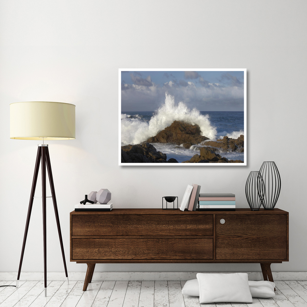 Crashing waves at Garrapata State Beach, Big Sur, California-Paper Art-50&quotx38"