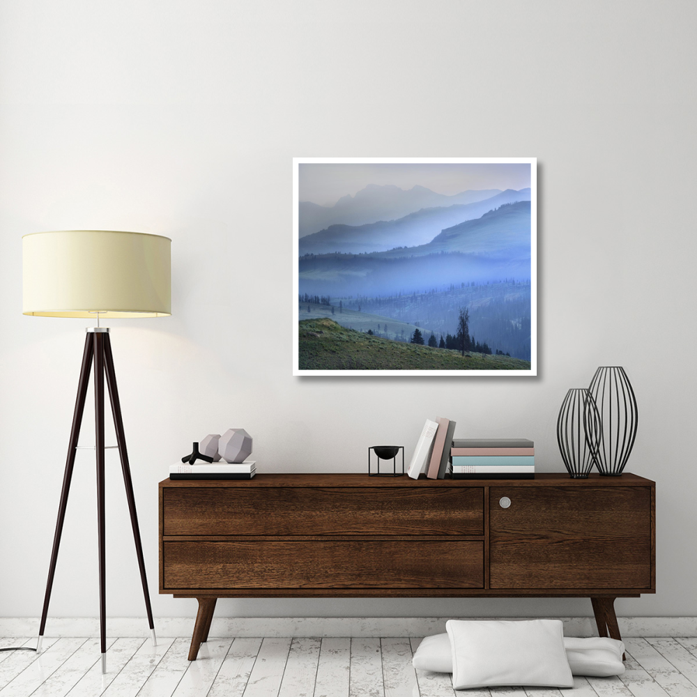 Mist over Absaroka Range, Yellowstone National Park, Wyoming-Paper Art-42&quotx37.6"