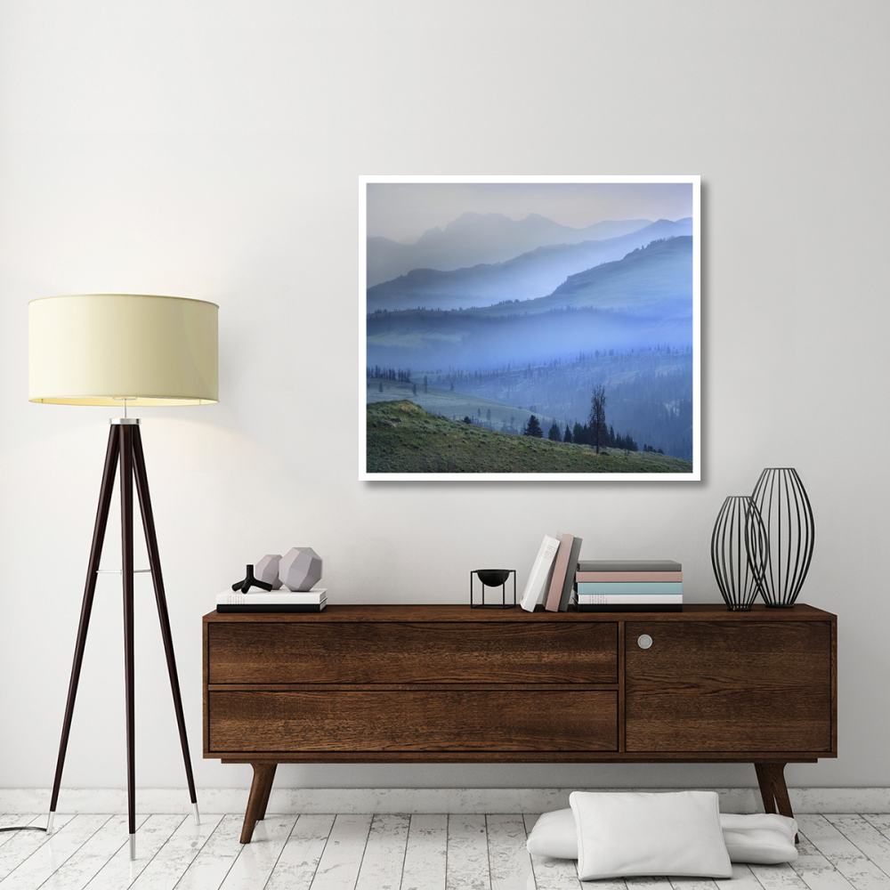 Mist over Absaroka Range, Yellowstone National Park, Wyoming-Paper Art-46&quotx41.16"