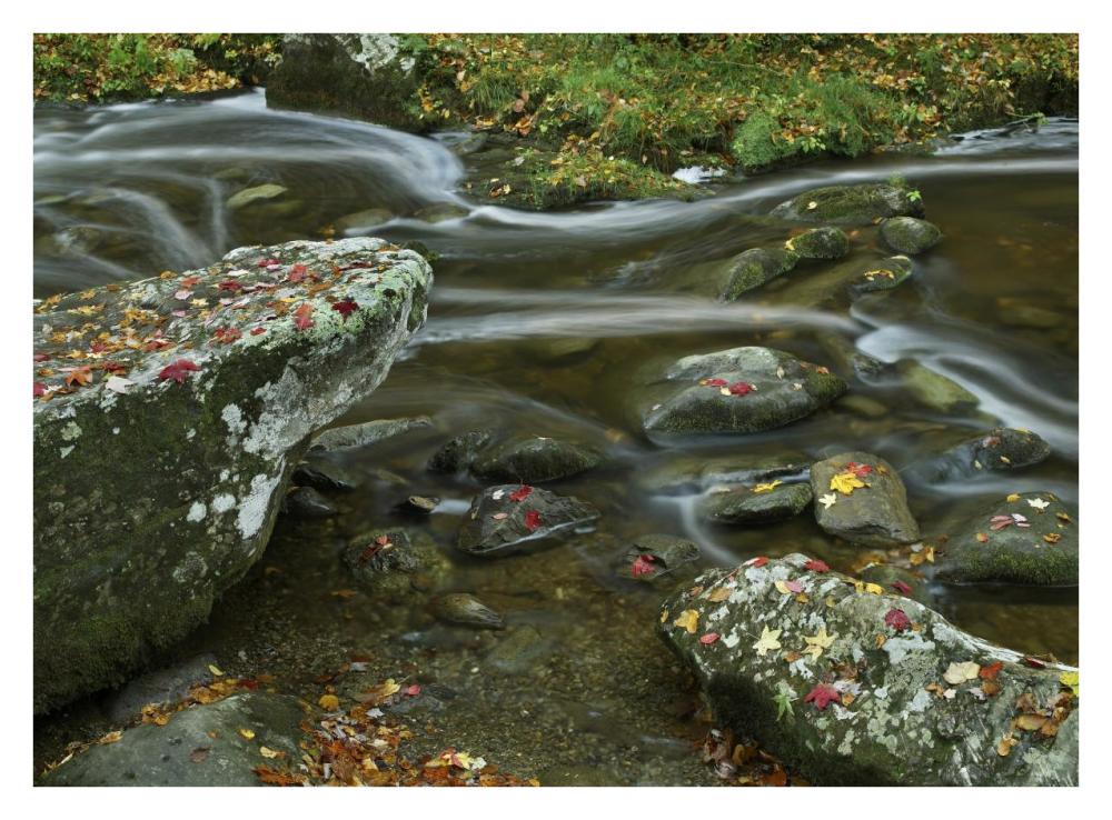 Laurel Creek, Great Smoky Mountains National Park, Tennessee-Paper Art-34"x26"