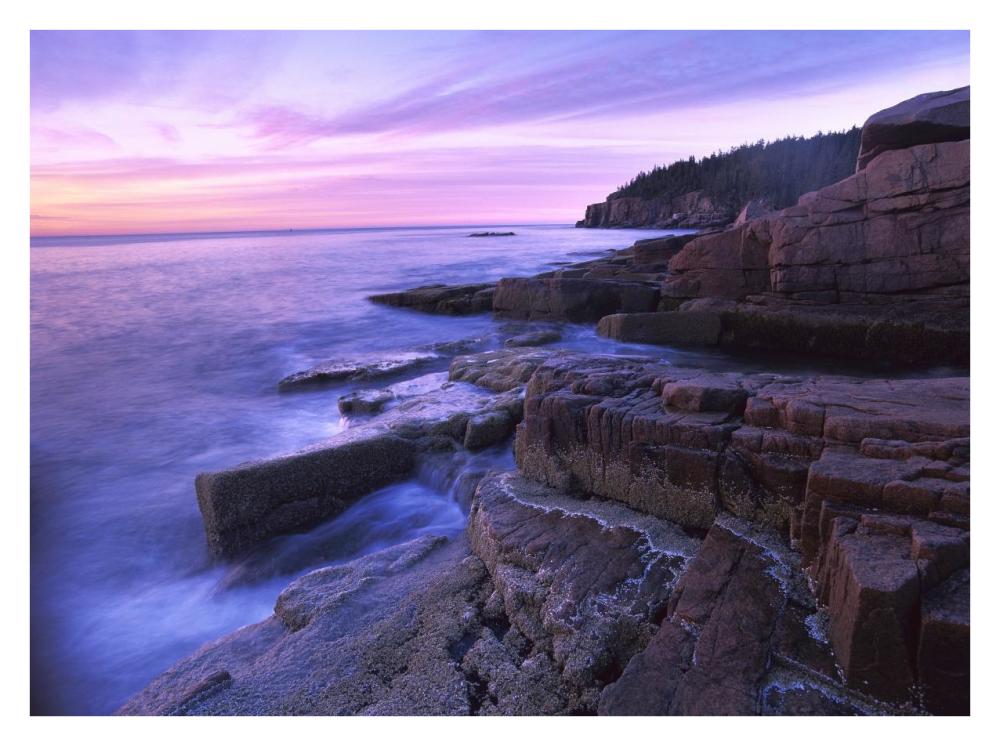 Atlantic coast near Thunder Hole, Acadia National Park, Maine-Paper Art-34"x26"