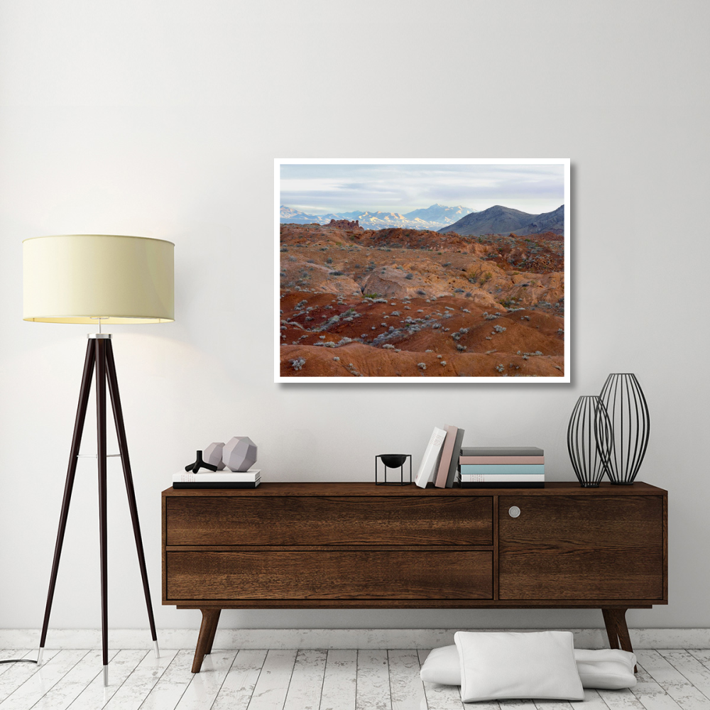 Black Mountains surrounding Valley of Fire State Park, Nevada-Paper Art-50&quotx38"