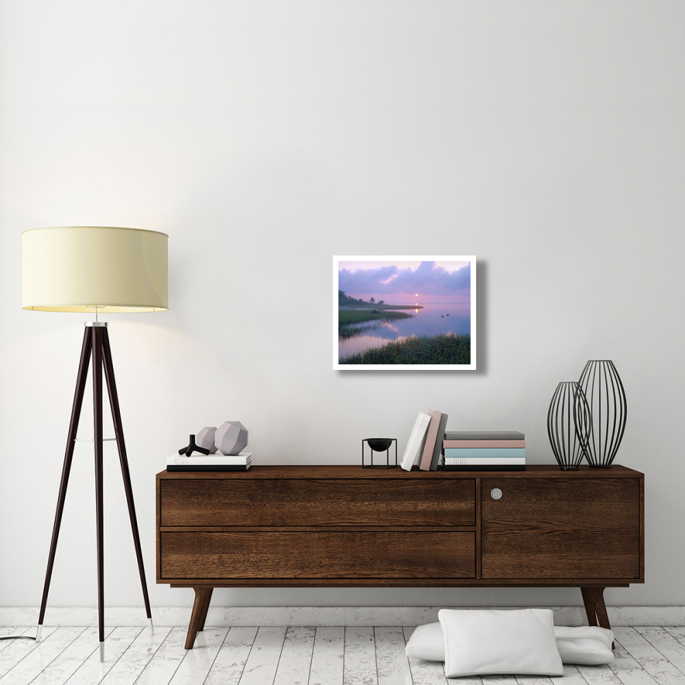 Marsh at sunrise over Eagle Bay, St Joseph Peninsula, Florida-Paper Art-26&quotx20"