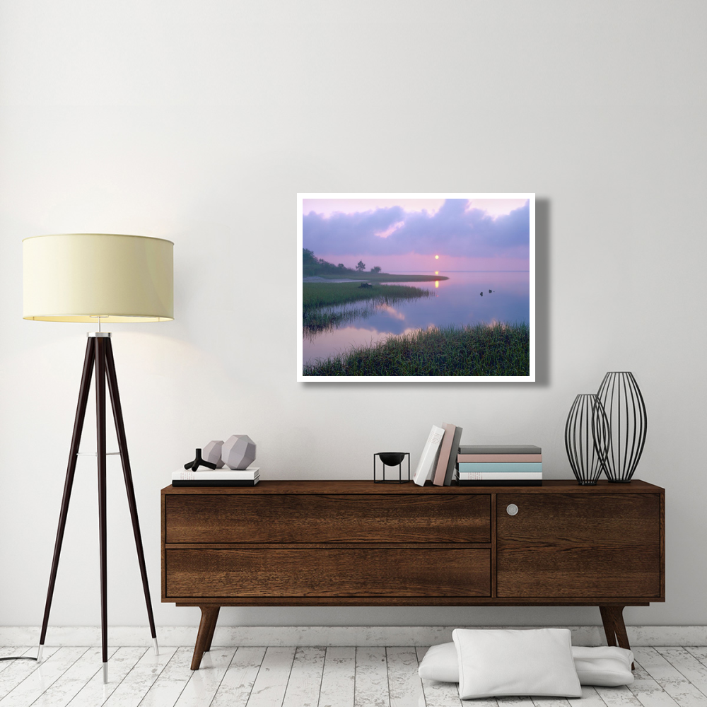 Marsh at sunrise over Eagle Bay, St Joseph Peninsula, Florida-Paper Art-42&quotx32"