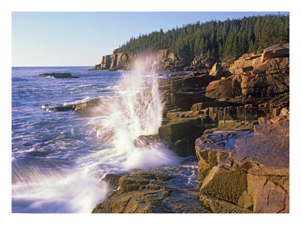 Atlantic Coast near Thunder Hole, Acadia National Park, Maine-Paper Art-26"x20"
